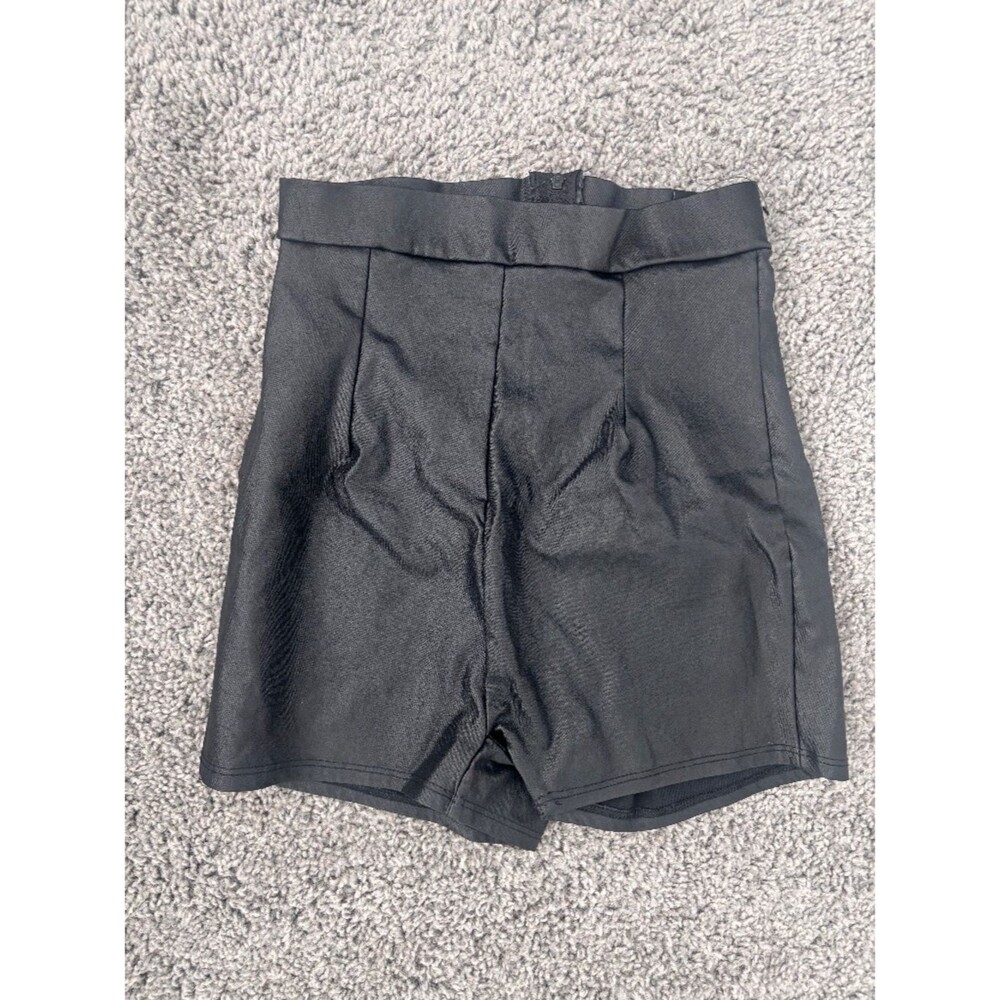 Black Leather Shorts Size Small Windsor - Picture 1 of 4